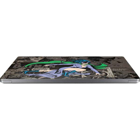 DC Comics Catwoman Vintage Action Pose Pattern Universal Laptop 12in (9.8 x 6.8in) Skin